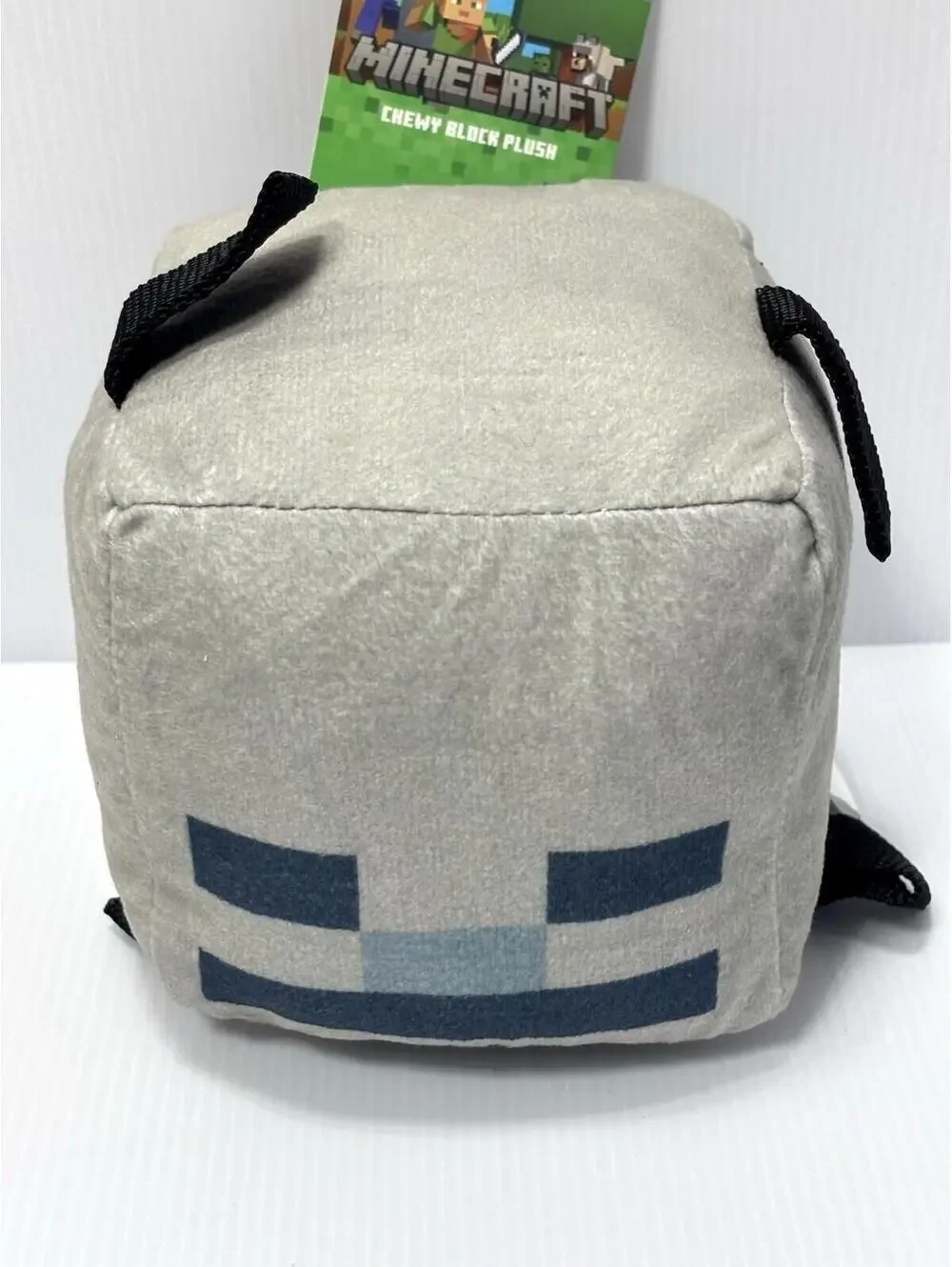 Minecraft Skeleton Chewy Block Plush Square Stuffed Dog Toy Mojang NWT